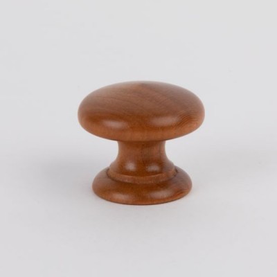 Knob style D 30mm iroko lacquered wooden knob